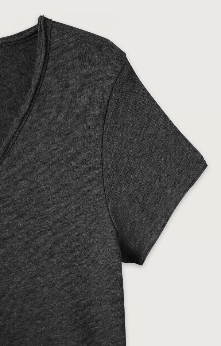 WOMEN'S T-SHIRT SONOMA - V NECK - VINTAGE BLACK