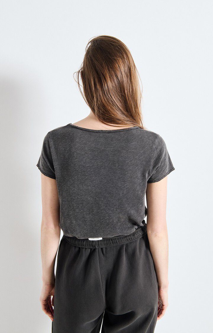 WOMEN'S T-SHIRT SONOMA - V NECK - VINTAGE BLACK
