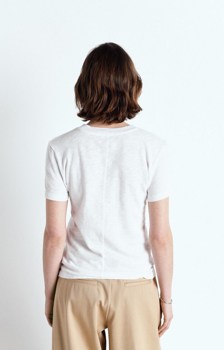WOMEN'S T-SHIRT SONOMA - CREW NECK - WHITE