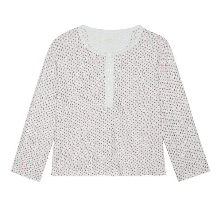 THE CROP SLEEP HENLEY - CALICO ROSE
