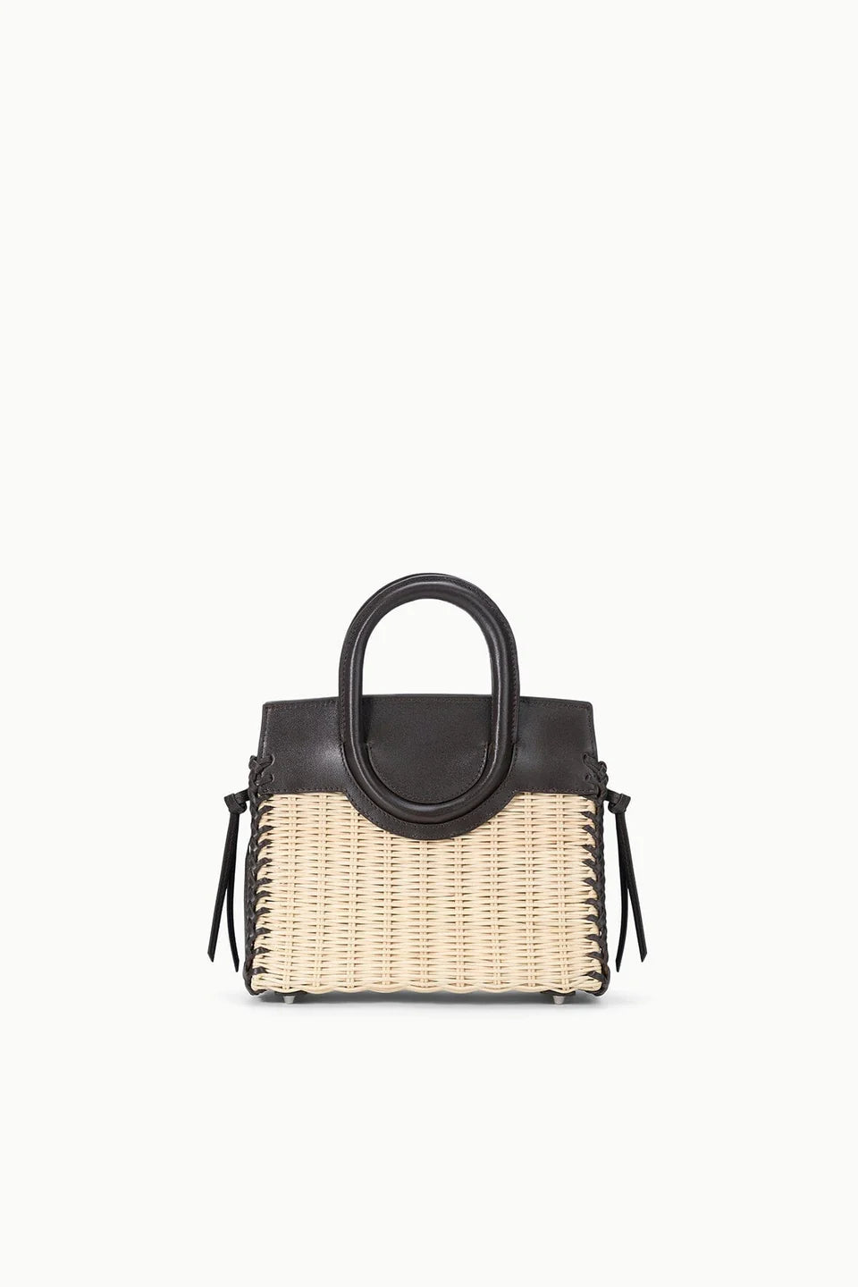 MAUDE MINI WICKER CARRYALL - NATURAL/ESPRESSO