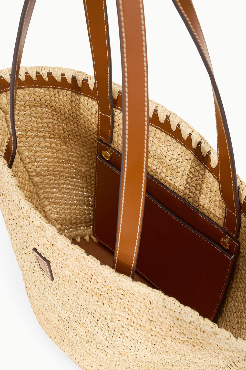 VISTA RAFFIA TOTE - NATURAL/TAN