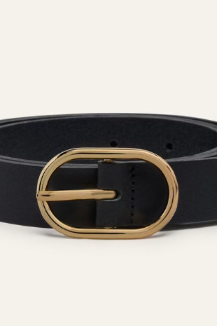 COLE - MINI BELT - BLACK LEATHER