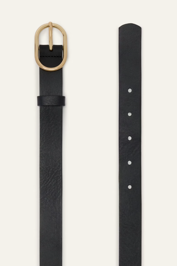 COLE - MINI BELT - BLACK LEATHER