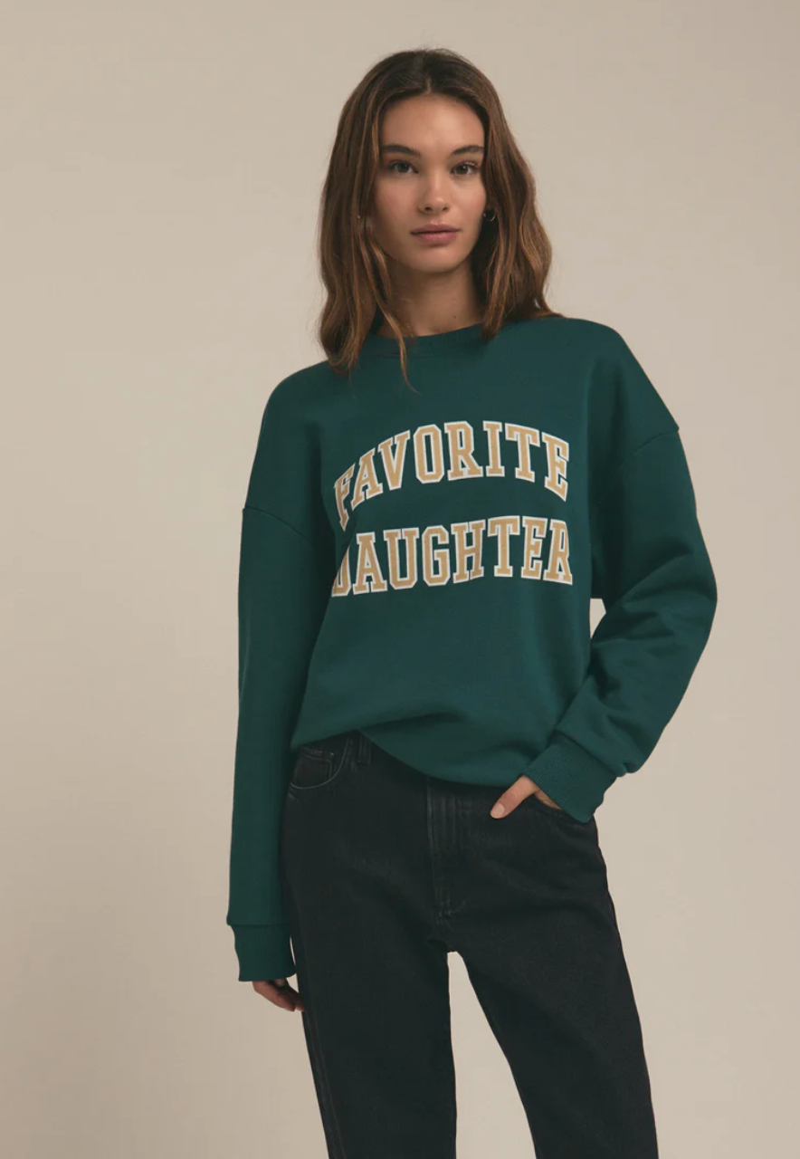 THE COLLEGIATE SWEATSHIRT - JUNIPER