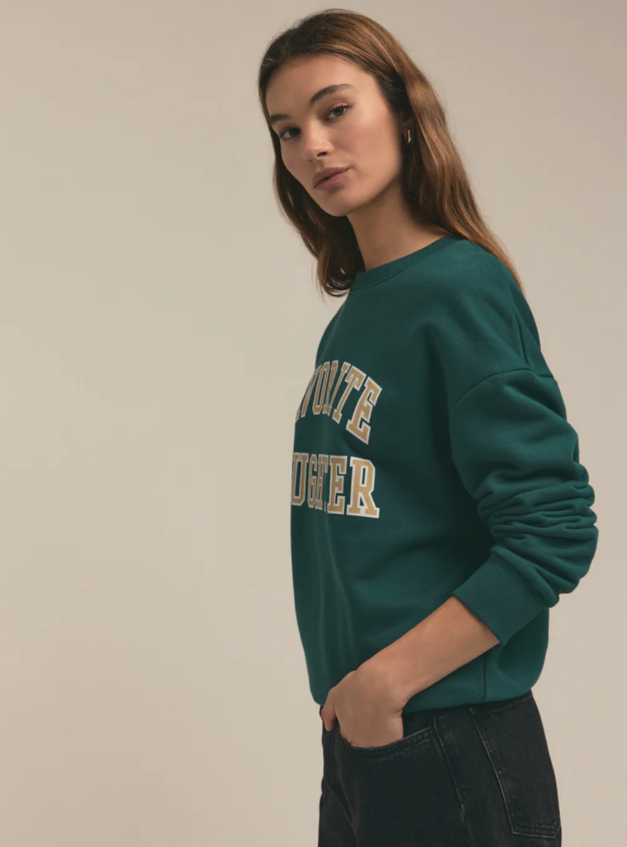 THE COLLEGIATE SWEATSHIRT - JUNIPER