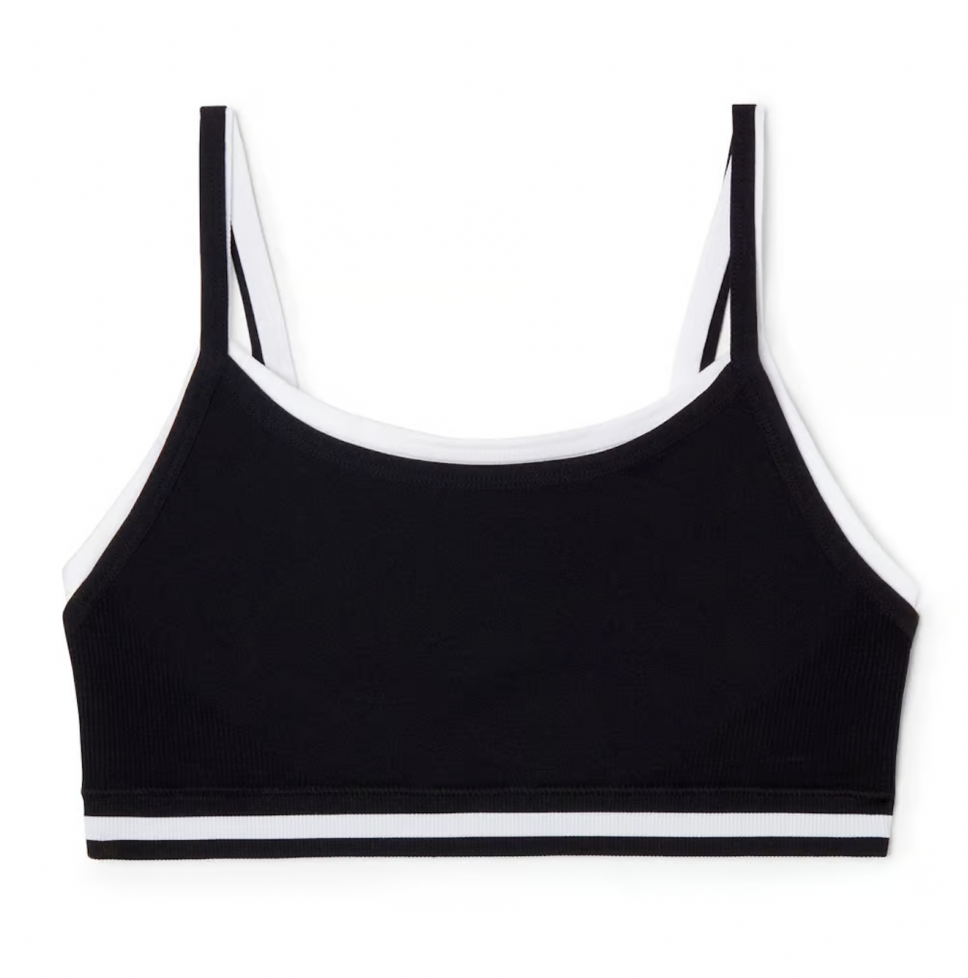 FORM SEAMLESS KELSEY BRA - BLACK & WHITE