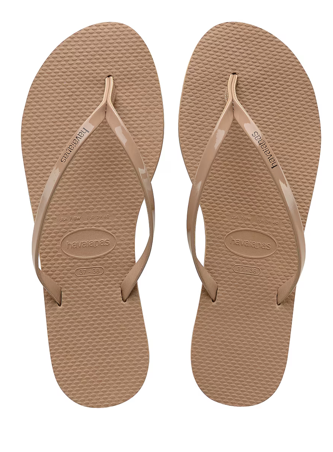 WOMEN'S YOU METALLIC FLIP FLOPS - ROSE GOLD