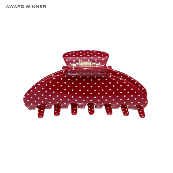 BIG EFFING CLIP IN CHERRY POLKA DOT