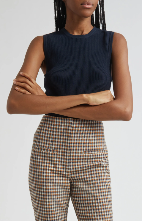 CREWNECK SID SLEEVELESS PULLOVER - NAVY
