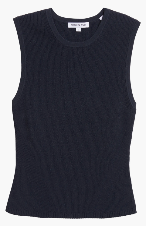 CREWNECK SID SLEEVELESS PULLOVER - NAVY