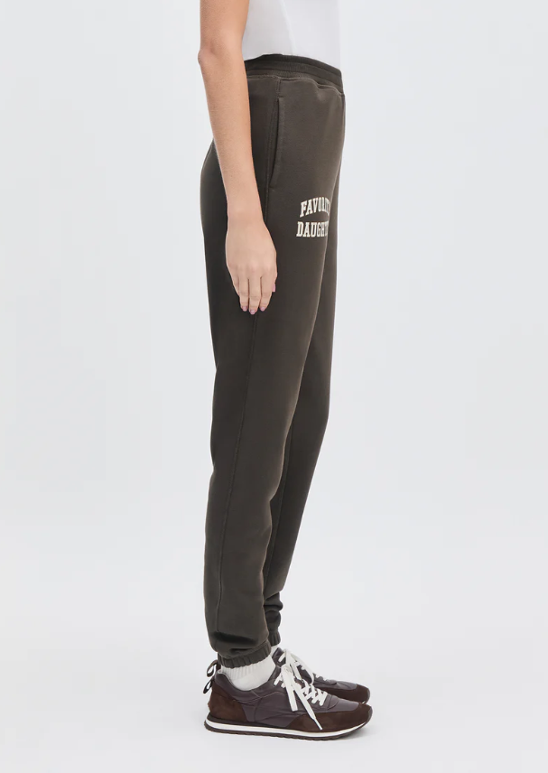 THE COLLEGIATE JOGGER - COFFEE GARDENIA