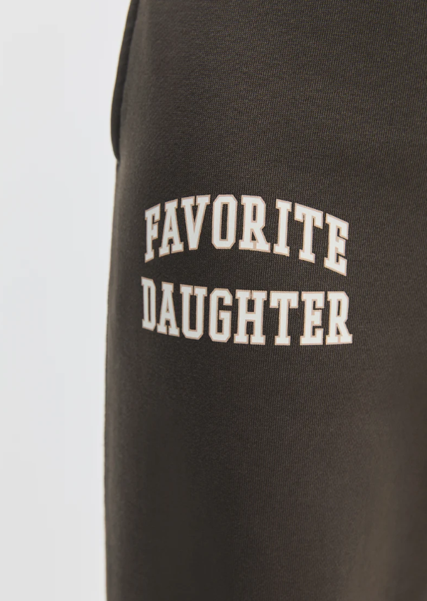 THE COLLEGIATE JOGGER - COFFEE GARDENIA