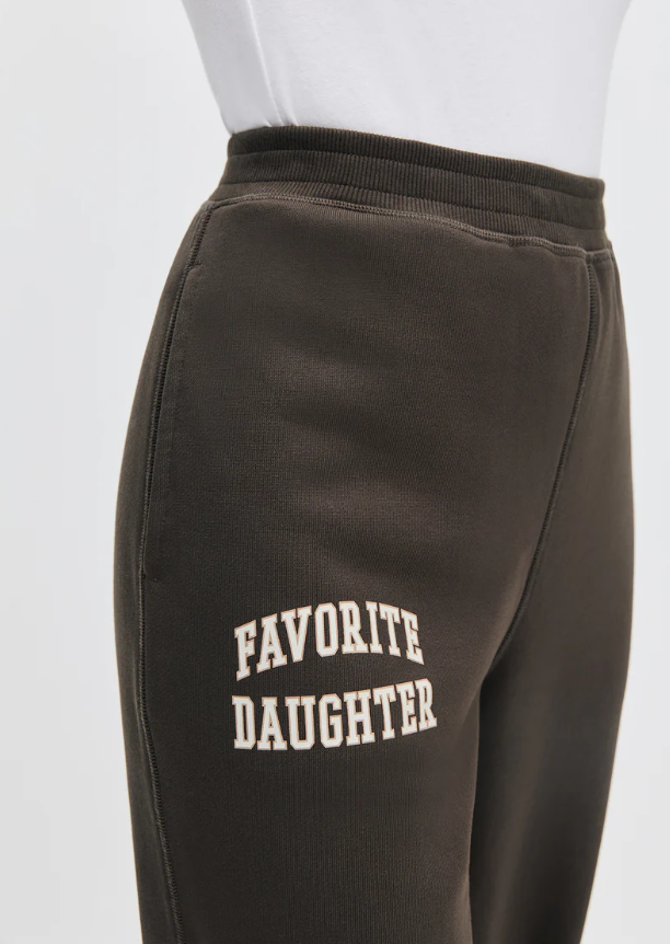 THE COLLEGIATE JOGGER - COFFEE GARDENIA