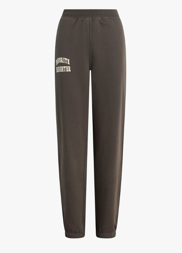 THE COLLEGIATE JOGGER - COFFEE GARDENIA