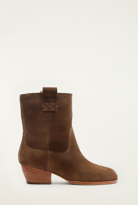 BROWN SOFT SUEDE BOOT - SAND