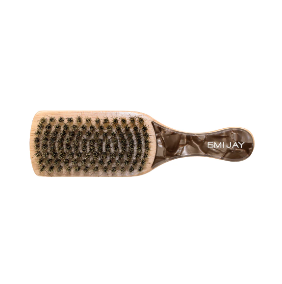 MINI BOAR BRISTLE BRUSH IN TOASTED SUGAR