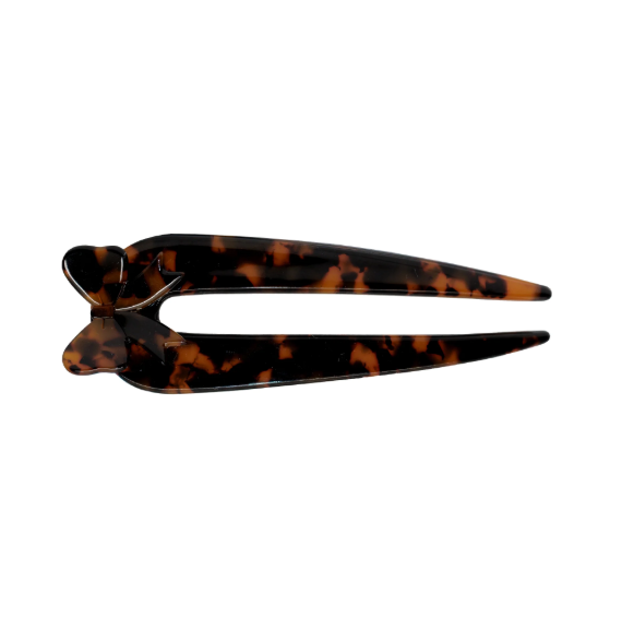 HAIR PIN IN TORTOISE BOW