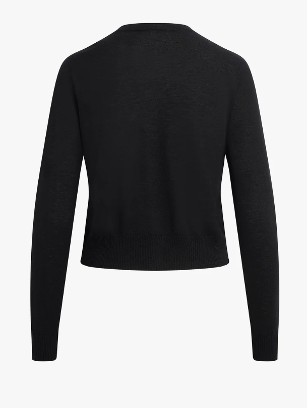 THE TAKE A BOW CARDIGAN - BLACK