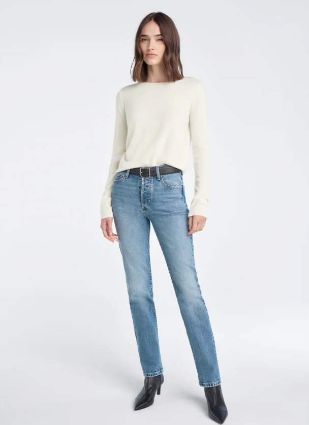 THE JEN MID RISE SLIM STRAIGHT - HAINES WASH