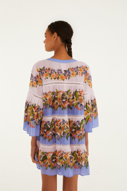 LIGHT BLUSH HILO STRIPES MINI DRESS