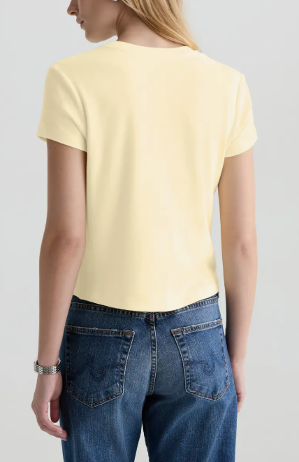 SADIE CREW T-SHIRT - SUNLIGHT YELLOW