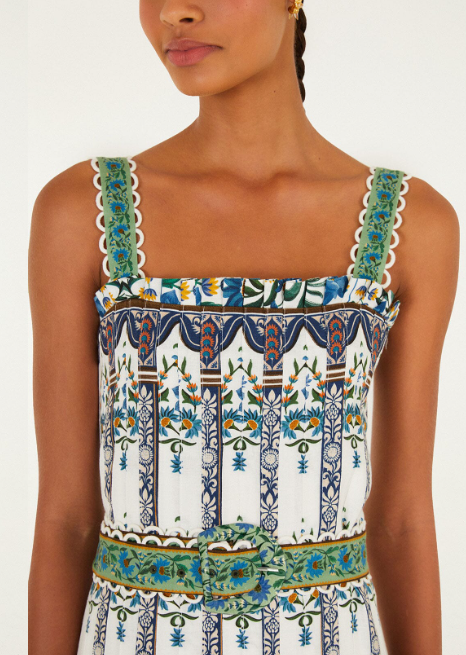 OFF-WHITE MANOELA BELTED LENZING ECOVERO EUROFLAX MAXI DRESS