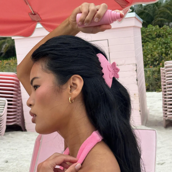 BIG EFFING CLIP IN LYCHEE HIBISCUS