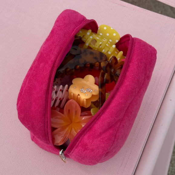 MIDI BLOSSOM CLIP IN PEACH BLOOM