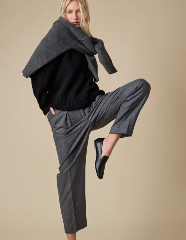 THE CASHMERE SIGNATURE CREW - BLACK