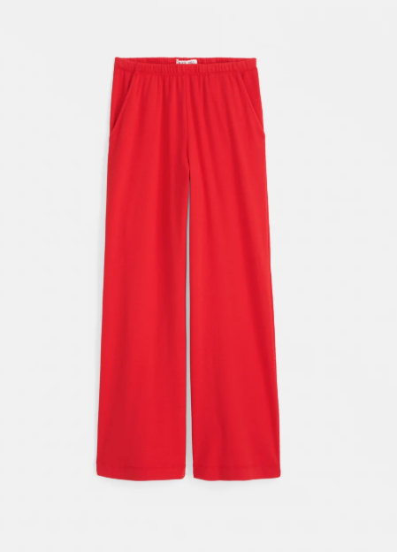 SCOUT PULL ON PANT IN COTTON RIB - TOMATO