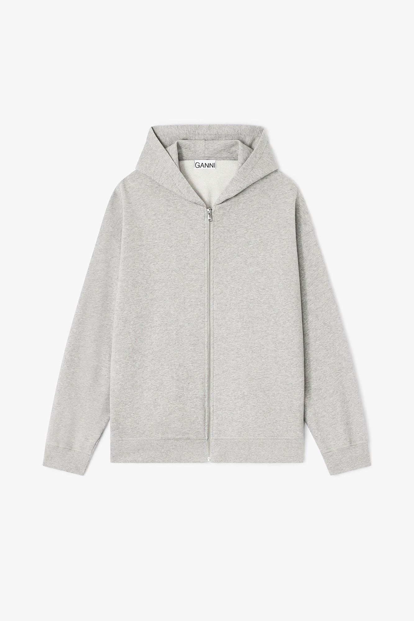GREY TEDDY ZIP HOODIE