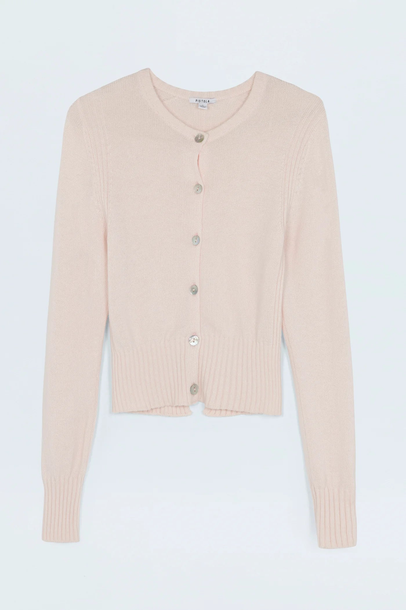 TAYE SHRUNKEN CARDIGAN - BARELY PINK