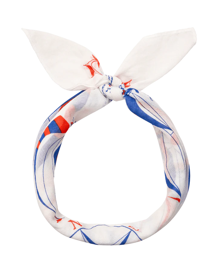 THE SAILBOAT BANDANA - WHITE
