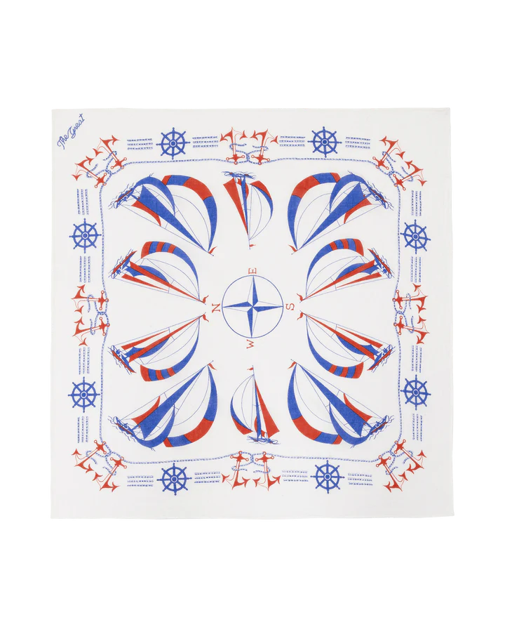 THE SAILBOAT BANDANA - WHITE