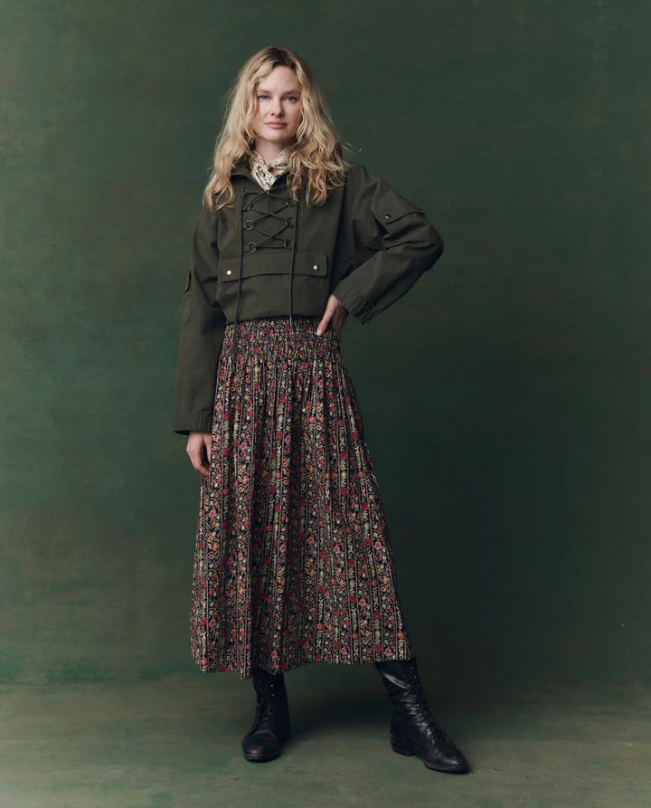 THE CANARY SKIRT - GARLAND PRINT