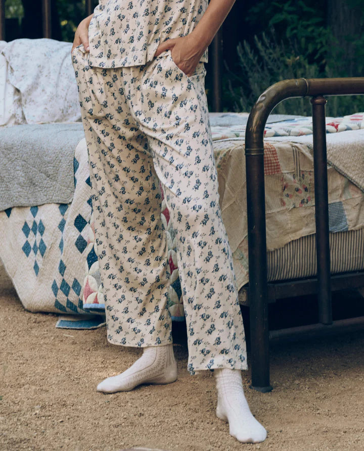 THE JERSEY EASY SLEEP PANT - INDIGO ROSE