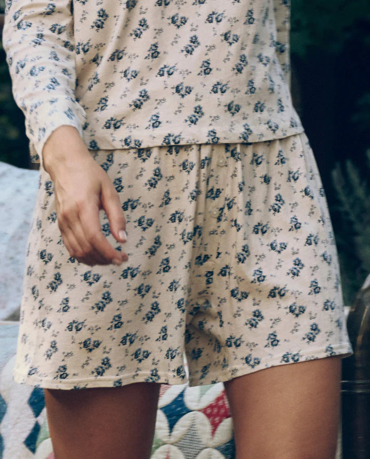 THE JERSEY BOXER SHORT - INDIGO ROSE