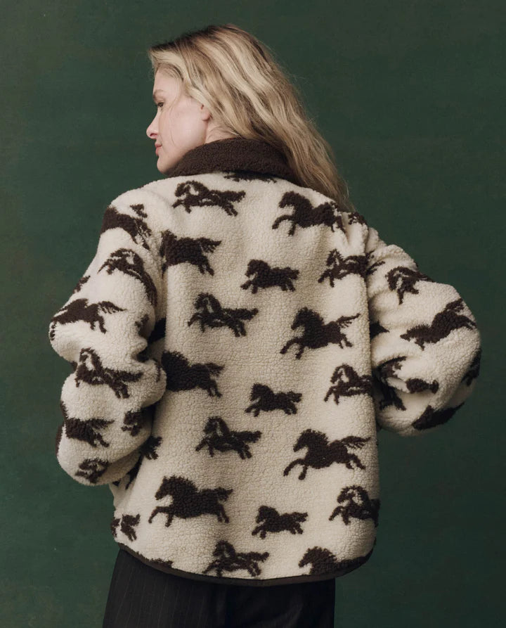 THE PASTURE JACKET - CREAM WITH HICKORY