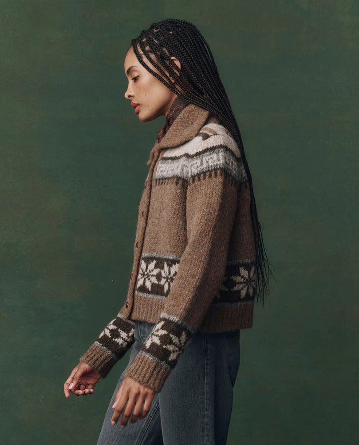 THE NORIDC SCHOLAR CARDIGAN - HICKORY FAIR ISLE
