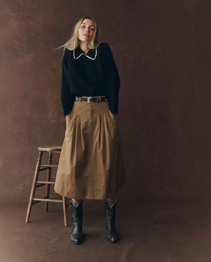 THE FIELD SKIRT - TOBACCO