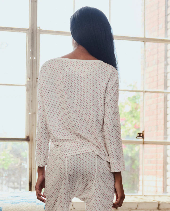 THE CROP SLEEP HENLEY - CALICO ROSE