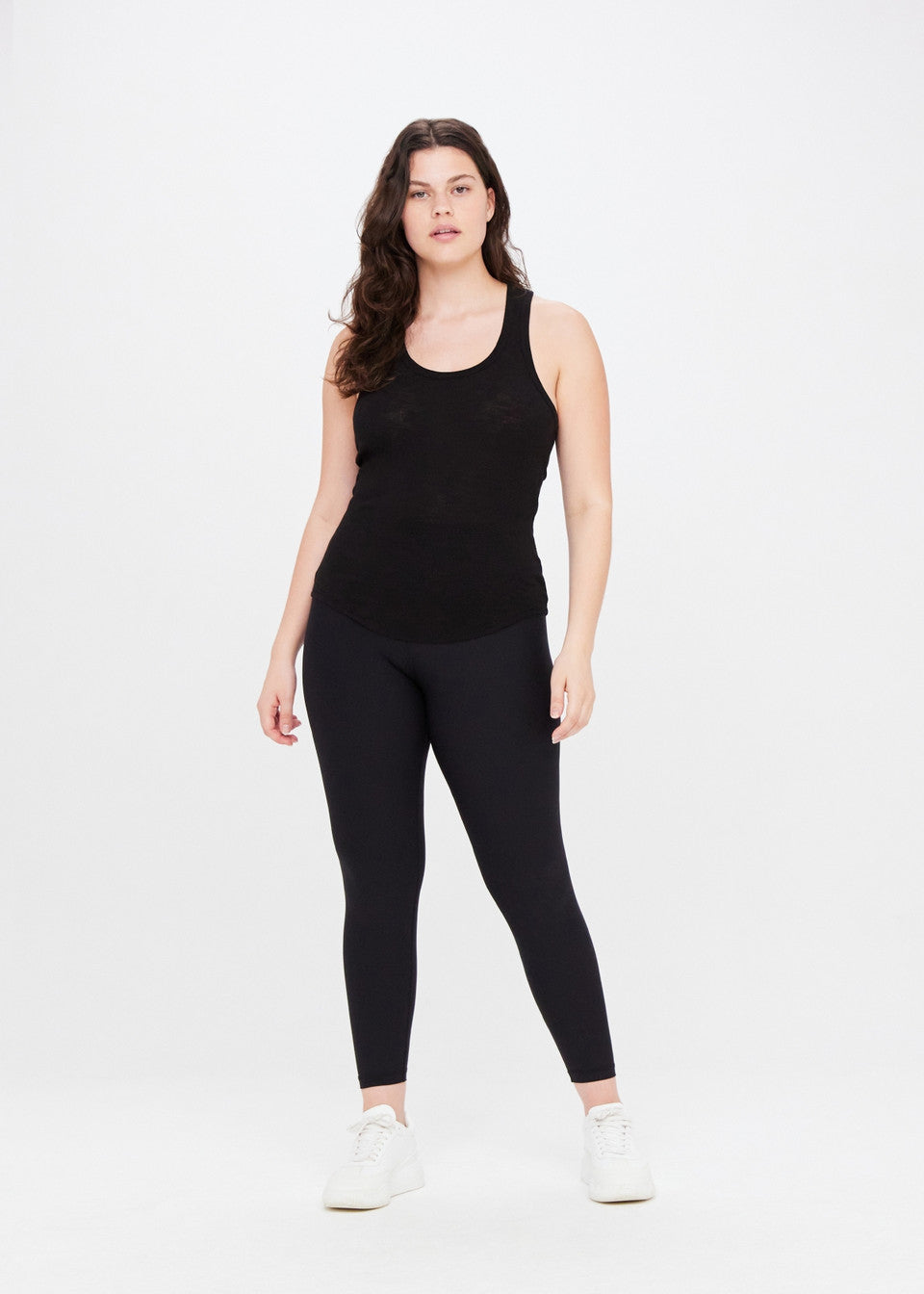 FRANKIE RIB TANK - BLACK