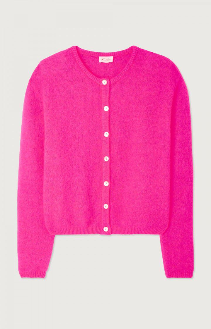 WOMEN'S CARDIGAN VITOW - NEON PINK MELANGE