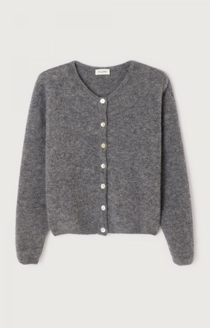 VITOW CARDIGAN - MELANGE STEEL