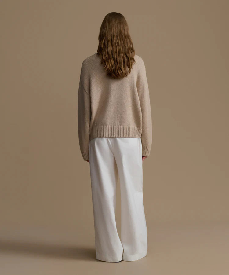 BARRETT CARDIGAN - LIGHT KHAKI