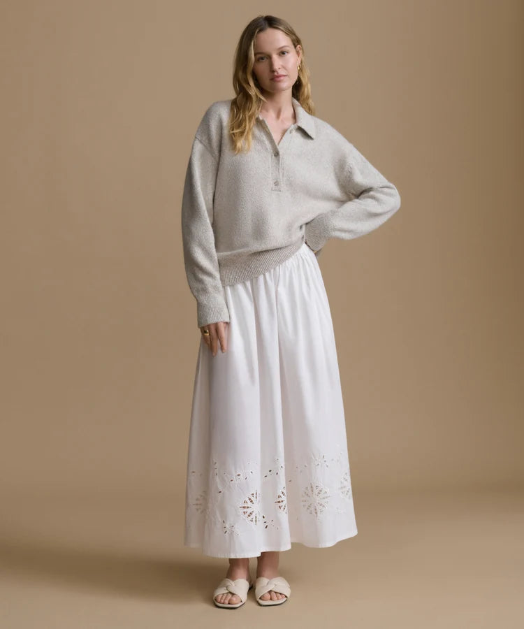 BURKE POLO - PALE GRAY