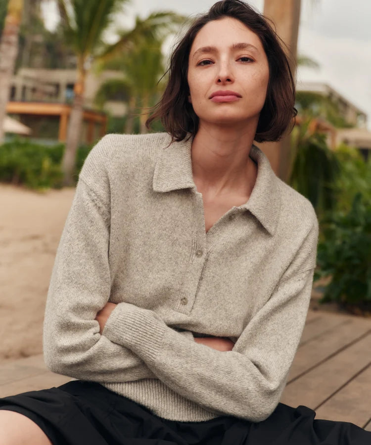 BURKE POLO - PALE GRAY