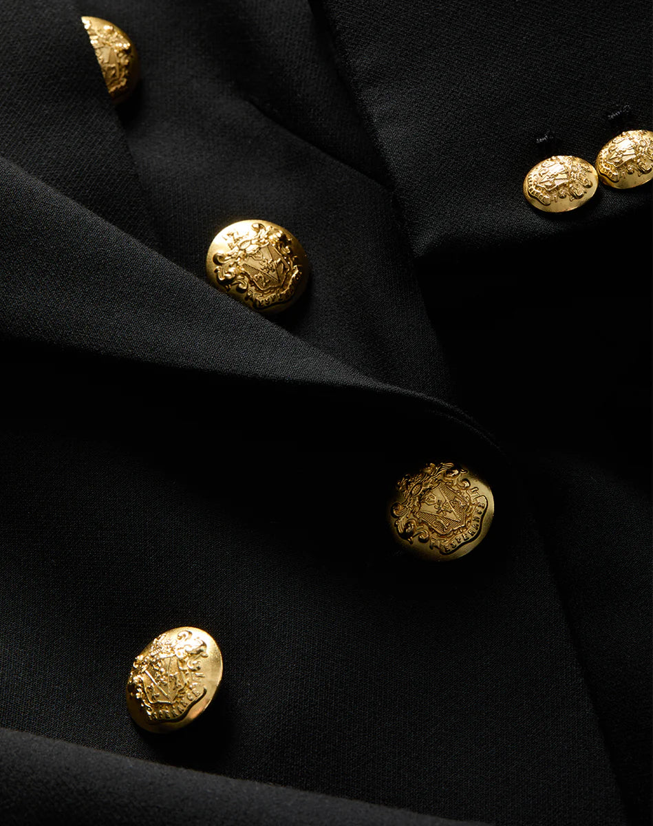 MILLER DICKEY JACKET - BLACK/GOLD