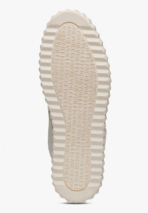 INES MULE - LEATHER SNEAKERS - NAPPA WHITE/PLATINUM